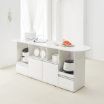 엘리사C 홈바테이블 아일랜드 홈바 수납장 베이킹작업대 보조조리대 : 퍼플뉴퍼니처