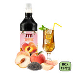 [담짜몰/에스티엔-1박스/12개입] STN 복숭아 홍차 주스원액 1000ml/액상음료/과일음료 : 담짜몰