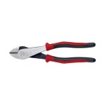 Klein Tools J2288 펜치 미국산 이중 소재 Journeyman 핸들 짧은 턱 및 베벨 커팅 엣지가 있는 대각선 커팅 플라이어 20.3cm(8인치)... 