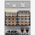 약국 진열대 편의점 진열 화장품 매대 마트 쇼케이스 가판대 스낵 A타입 화이트 50x15x67 5단 : 바론에이전시