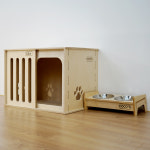 강아지 집 고양이 숨숨집 펫하우스 켄넬 이동장 우드 원목 애견 하우스 개집 침대 방석 소파 : 반려동물 펫 하우스 코코스