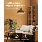 듀엔윌스 4팩 A19 LED 전구, 1500LM, 3000K 소프트 웜 에너지 절약 14W(100W 등가) E26 중형 나사 베이스, 비조광성, UL 목록 : 더엠제이쇼핑