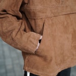 SandWaterr × CCU 샌드워터 × 씨씨유 24AW ORGANIZED HOODED PULLOVER (SHEEP LEATHER) 후드 풀오버 (양가죽) SW-J0303 : 피클오사카