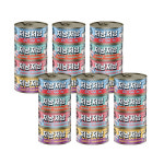 (한정수량) 저냥저냥 촉촉한 젤리 간식 캔 80g x24캔 콤보 1박스(참치 6캔, 참치+닭고기 6캔, 참치+타우린 6캔, 참치+닭고기 6캔) : 펫루트