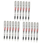 LALAFINA 18pcs 아트 펜 필기 캘리그라피 피스톤 만년필 지갑 운동 심플 여행 섬세한 사무실 : 더엠제이쇼퍼