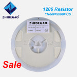 5000Pcs 1206 0R  10M SMD 저항 1/4W 1K 2.2K 4.7K 10K 100K 1R 10R 100R 150R 220R 330R 옴 : 수정공구3