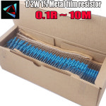 2000Pcs 1/2W 금속 필름 저항기 1% 0.1R  2.7M 12 10 22 47 100 330 Ohm 1K 4.7K 10K 22K 47K 100K 330K 470K 0.2 : 수정공구3