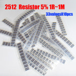 2512 SMD 합금 저항기 키트 33valuesX10pcs  330pcs 1R  1M 저항기 팩 5% Torlerance : 수정공구3
