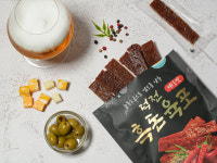 덕전 매운 맛 돼지고기 흑 돈육포 저염 무첨가 선물 로도 좋은 고급 육포 : 덕전887