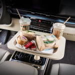 크레이지몬스터 다된다 우드 차량용 테이블 차량 식탁 트레이 자동차 테이블 : crazy monster