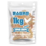 몬스터키친 강아지 대용량 간식 미니닭갈비, 1000g, 1개 : 더나은펫