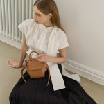 [인플루언서PICK] 메종246 PANIER JINI (TAN) 천연소가죽 토트백 숄더백 크로스백 : MAISON 246