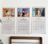 빨간머리앤 원단 코튼 2025 달력커트지 멀티 : 혜인천