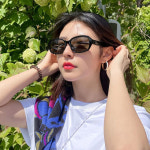 페이크미 선글라스 하이볼 갓챠 언더 펠비스 라이즈 갤 여자 남자 타원 뿔테 : 세컨아이즈