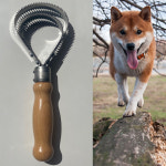 중소형S 일본 원시림의 곰 금빗 시바견 빗 이중모 강아지 개 : MUDENTOKYO