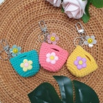 손뜨개 미니 토트백 키링 만들기 초보자용 DIY KIT : 요모조모 공방