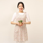 샤론 쉬폰 앞치마 주방 어린이집 유치원 사계절 망사 : 이솔홈