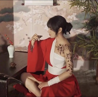 야쿠자 기모노 성인할로윈 의상 여자 목욕 일본 남자 : 방가커머스