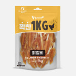 강아지간식 꽉찬 대용량 1kg 반려견 애견간식 우유 치킨껌 : 펫인싸