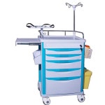 병원용 수납카트 응급처치 웨건 도구 드레싱카 트롤리 A : All구매대행