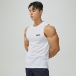 남자헬스복 기능성 헬스나시 짐웨어 트레이닝복 운동나시 : 블랙몬스터핏