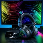 레이저코리아 크라켄 V4 프로 무선 게이밍 헤드셋 OLED 컨트롤 허브 포함 : 에이랩 A-LAB