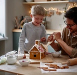 이케아 과자집 만들기 하트 쿠키 하우스 집 꾸미기 크리스마스 진저브레드 하우스 안심포장 : 라이팡코스