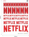 넷플릭스 스티커 NETFLIX 로고 방수 PVC 리무버블 굿즈 주문제작 : 카밍순제작소