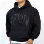 파시엔시아 브로큰 오버핏 후드 기모 후드티 짐웨어 : 파시엔시아