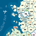 전국여행 관광 지도 2매입 트레블 맵 : 에스제이퍼시픽