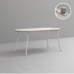 데스커 1600x800 타원형 테이블 (콘센트형) DSTAC1608R : 데스커