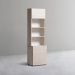 데스커 DSCC466SS 600폭 6단 깊은 수납형 책장 상하부도어형 : 데스커