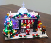 FO 펀홀 F9055 크리스마스 뉴스 가판대 모듈러 조명포함 호한블럭 : 타오샵k