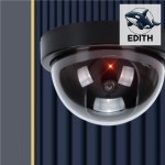 가짜 감시 카메라 방범 모형 원형 CCTV 설치 소품 : 추억쉼터