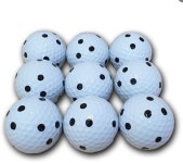 이글엑스 마킹볼 QED 3구 스크린골프 연습용 골프공 레인지볼 300개입, 화이트 : 더골프 레인지볼