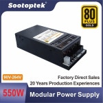 550W 모듈러 플렉스 1u 90V-264V ATX 미니 스위칭 pc 전원 공급 장치, 4cm 냉각 팬 110v 서버 psu 용 : 바다글로벌17