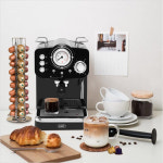 플랜잇 4in1 에스프레소 캡슐 커피머신 홈카페 레트로 PCM-F15 블랙 : 플랜잇코리아