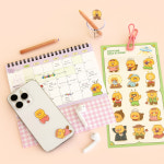 별별춘식 춘식이 코스튬 데코 스티커 방수 다꾸 캐릭터 카드 다이어리꾸미기 퍼플 : 아이콘스