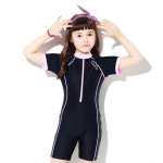 여아수영복 집업 반팔 긴팔 3부 4종 어린이 주니어 초등학교 생존수영 실내 강습용 수영복 : 에스비몰