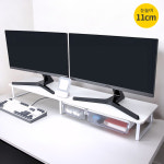 7NC 듀얼 모니터받침대 높은 선반 받침 서랍형 스탠드 책상 컴퓨터 대형 와이드 1000 : 엄지척오피스