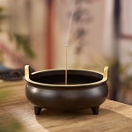 황동 실내 향로 홀더 명상 소품 제사상 향피우기 향 향꽂이 세트 제기 황동향로 장식품 구리-M : 빠른직구만물상