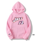 유타 재즈 존 스탁턴 농구 특양면 후드티 티셔츠 A0894 : 티퍼블릭16