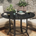 불판식탁 구멍 테이블 원형  식탁 야외 구멍뚫린 화로 스틸 1. 100x70 바베큐 테이블 : 아드푸트룸