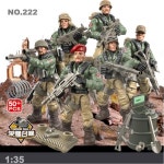 세계 대전 와일드 울프 특수 공격 팀 밀리터리 메가 블록, Ww2  부대 피규어, 빌딩 브릭, 무기 총 장난감, 선물용 : 바다글로벌1