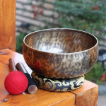 네팔 프리미엄 풀문 대형 싱잉볼 7차크라 선물 세트 명상종 티베탄 불교굿즈 명상악기 : 붓다북