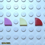 레고 타일 라운드 쿼터 Tile Round 1 x 1 Quarter 25269 New Dark Red 진빨강 : 아이엠브릭