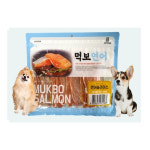 먹보 연어 강아지간식 먹보 연어슬라이스, 300g, 1개 : 너구리의가방