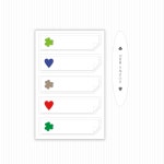 레터아카이브 lucky message sticker 행운의 메세지 스티커 (5매입) : Letter Archive