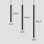 LED 스틱 펜던트 조명 심플 일자 모던 핀조명 슬림 원통 막대 COB 5W : 해즈빈샵