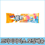 아삭 빙꽃바 오렌지맛 40개입 동그린 귤 과일 입안에 피는 얼음꽃 옛날 아이스크림 : 비케이장